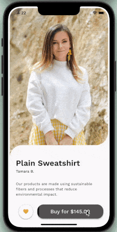 Flutter Design Challenge #1 - Product Page