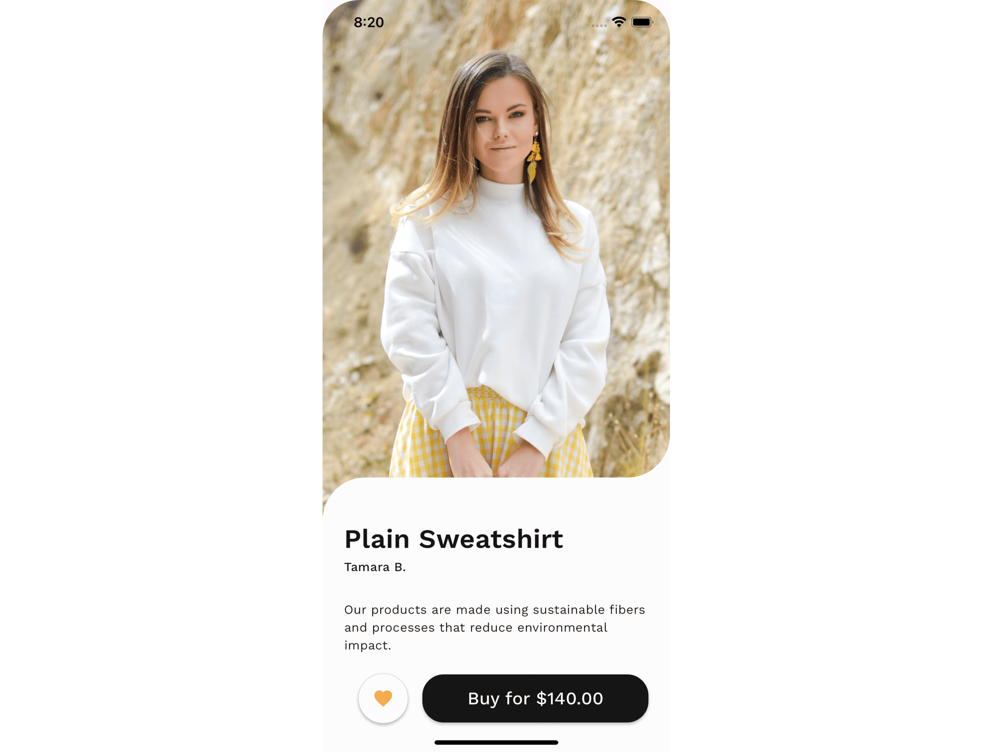 Flutter Design Challenge #1 - Product Page